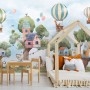 Cute Flying Animals with Treehouse for Kids Nursery Wallpaper Mural