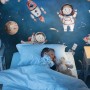 Kids Watercolor Space with Planets Wallpaper Mural