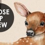 Nursery Watercolor Cute Forest Animals Pattern Wallpaper Mural