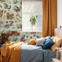 Nursery Watercolor Cute Forest Animals Pattern Wallpaper Mural