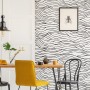 Black and White Minimalistic Abstract Line Art Wallpaper