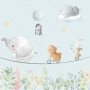 Cute Flying Animals with Funny Circus Wallpaper Mural
