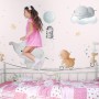 Cute Flying Animals with Funny Circus Wallpaper Mural