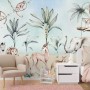 Jungle Animals with Banana Trees Kids Tropical Plants  Wallpaper Mural