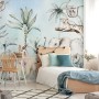 Jungle Animals with Banana Trees Kids Tropical Plants  Wallpaper Mural