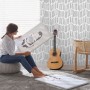 Black and White Minimalist Chevron Lines Wallpaper Mural