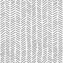 Modern Herringbone Line Black and White  Wallpaper Mural