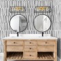Abstract Minimalistic Black and White Line Wallpaper Mural