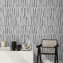 Abstract Minimalistic Black and White Line Wallpaper Mural