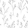 Minimal and Modern Field Plants Art Wallpaper Mural