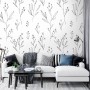 Minimal and Modern Field Plants Art Wallpaper Mural