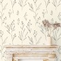 Minimal and Modern Field Plants Art Wallpaper Mural