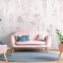 Hand Drawing Plants Meadow Art Wallpaper Mural