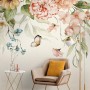 Summer Floral Colorful Watercolor Blossom Wallpaper Mural