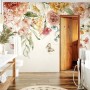 Summer Floral Colorful Watercolor Blossom Wallpaper Mural