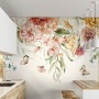 Summer Floral Colorful Watercolor Blossom Wallpaper Mural