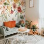 Summer Floral Colorful Watercolor Blossom Wallpaper Mural