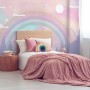 Kids Nursery Rainbow with Colorful Mountains and Shiny Stars Wallpaper Mural