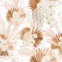 Neutral Boho Plants with Palm Leaf Wallpaper Mural