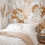 Neutral Boho Plants with Palm Leaf Wallpaper Mural
