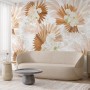 Neutral Boho Plants with Palm Leaf Wallpaper Mural