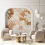 Neutral Boho Plants with Palm Leaf Wallpaper Mural