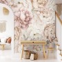 Nursery Pastel Peony Watercolor Floral For Girls Wallpaper Mural