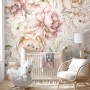 Nursery Pastel Peony Watercolor Floral For Girls Wallpaper Mural