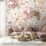 Nursery Pastel Peony Watercolor Floral For Girls Wallpaper Mural