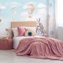 Watercolor Happy Animals in the Sky for Kids Wallpaper Mural