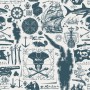 Sailor Map Adventure Kids Wallpaper Mural
