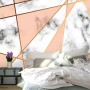 Gray Pink Marble Pattern Wallpaper Mural