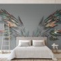 3D Embossed Look Dark Wing Wallpaper Mural