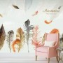 Vintage Feather Wallpaper Mural