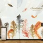 Vintage Feather Wallpaper Mural