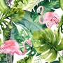 Flamingo Tropical Pattern Walllpaper Wallpaper Mural