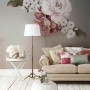 Pink Rose Red Peony Floral Bouqet Wall Decal Sticker