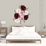 Watercolor Red Pink Peony Floral Wall Decal Sticker