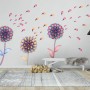 Watercolor Colorful Dahlia Florals Wall Decal Sticker