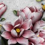 3D Embossed Look  Lily Flower Wallpaper Mural