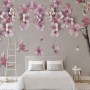 Cherry Blossom with Pink Birds Wallpaper Mural