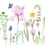 Cartoon Colorful Flower Garden Wallpaper Mural