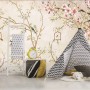 Soft Chinese Florals with Little Birds Wallpaper Mural
