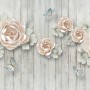Soft Floral with Butterfly Wallpaper Mural