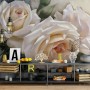 Cream Rose Flowers Wallpaper Mural