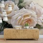 Cream Rose Flowers Wallpaper Mural