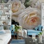 Cream Rose Flowers Wallpaper Mural
