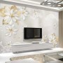 3D Look Jewelry Flower and Lace Wallpaper Mural