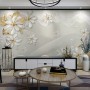 3D Look Jewelry Flower and Lace Wallpaper Mural