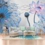 Nostalgic Lotus Floral Wallpaper Mural